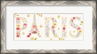 Framed Paris Blooms V