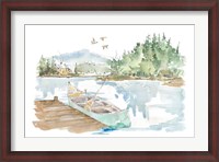 Framed Lakehouse I on White