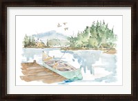 Framed Lakehouse I on White