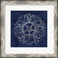 Framed Rosette VI Indigo