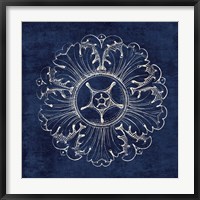 Framed Rosette VI Indigo