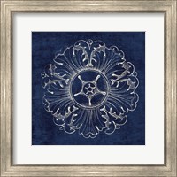 Framed Rosette VI Indigo