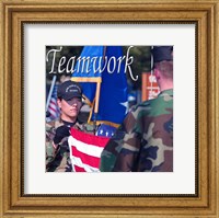 Framed Teamwork Affirmation Detail