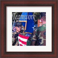 Framed Teamwork Affirmation Detail