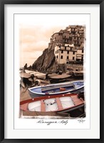 Framed Riomaggiore, Italy