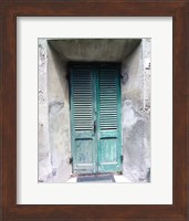 Framed Green Door