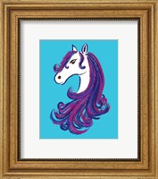 Framed Horse - Blue