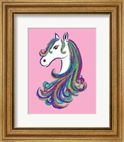 Framed Horse - Pink