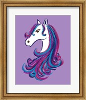 Framed Horse - Purple