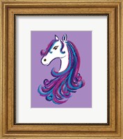 Framed Horse - Purple