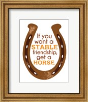 Framed Horseshoe Quote 1