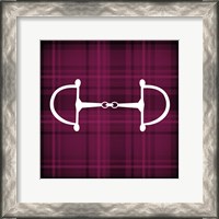 Framed Horse Bit - Red Checkered