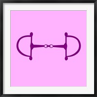 Framed Horse Bit - Pink