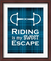 Framed Riding is My Sweet Escape - Blue