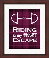 Framed Riding is My Sweet Escape - Red