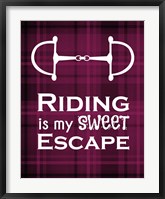 Framed Riding is My Sweet Escape - Red