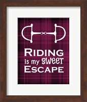 Framed Riding is My Sweet Escape - Red
