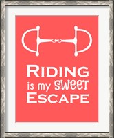 Framed Riding is My Sweet Escape - Orange