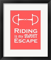 Framed Riding is My Sweet Escape - Orange