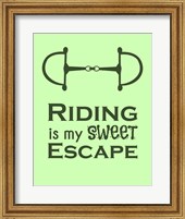 Framed Riding is My Sweet Escape - Lime