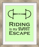 Framed Riding is My Sweet Escape - Lime