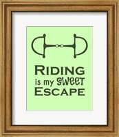 Framed Riding is My Sweet Escape - Lime