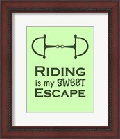 Framed Riding is My Sweet Escape - Lime