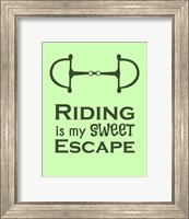 Framed Riding is My Sweet Escape - Lime