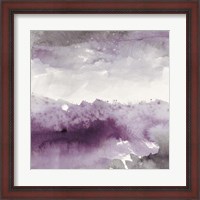 Framed Midnight at the Lake II Amethyst and Grey
