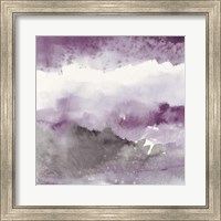 Framed Midnight at the Lake III Amethyst and Grey