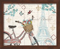 Framed 'Paris Tour I' border=