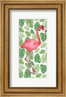 Framed Tropical Flamingo I