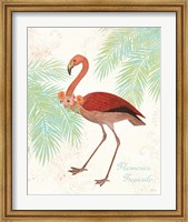 Framed Flamingo Tropicale II