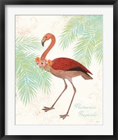 Framed Flamingo Tropicale II