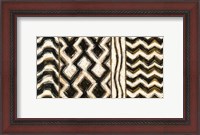 Framed Black and Gold Geometric VII