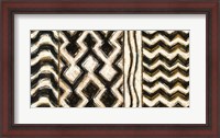 Framed Black and Gold Geometric VII