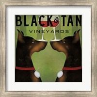 Framed Black and Tan Vineyards