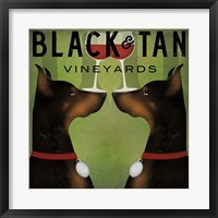 Framed Black and Tan Vineyards