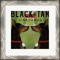 Framed Black and Tan Vineyards