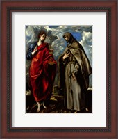 Framed Saint John the Baptist and Saint Saints John and Francis of Assisi c. 1600