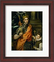 Framed Saint Louis, King of France, and a Pageboy