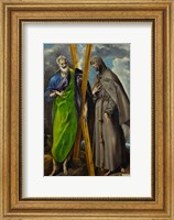 Framed Saint Andrew and Saint Francis