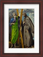 Framed Saint Andrew and Saint Francis