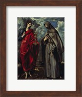 Framed Saints John and Francis of Assisi c. 1600