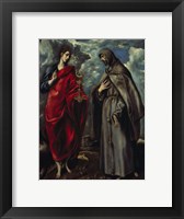Framed Saints John and Francis of Assisi c. 1600