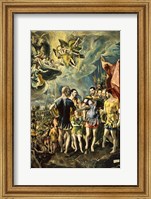 Framed Martyrom of St Maurice and the Theban Legion 1580