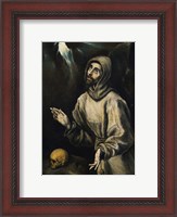 Framed St Francis Receiving the Stigmata
