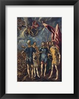 Framed Martyrdom of St Maurice and the Theban Legion, c 1580-1852