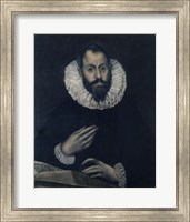 Framed Portrait of Alonso de Herrera 1595-1605