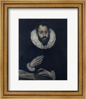 Framed Portrait of Alonso de Herrera 1595-1605